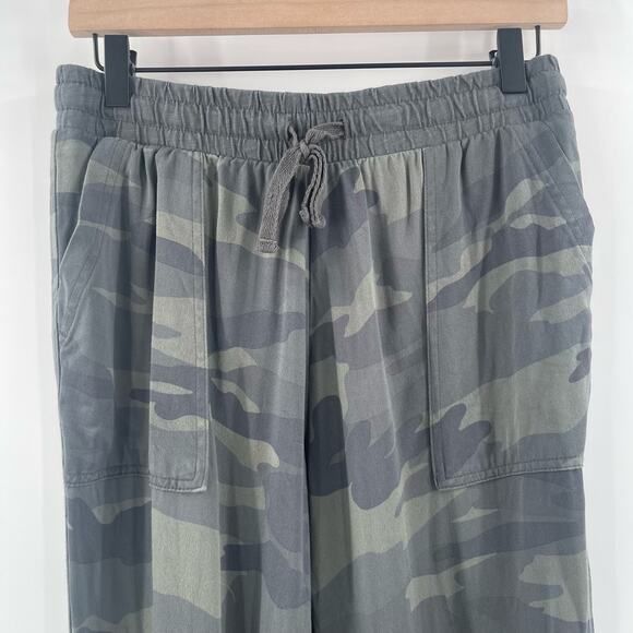 SANCTUARY Jogger Pants Size Small Camo Camouflage Green Elastic Waist Casual - Picture 5 of 13